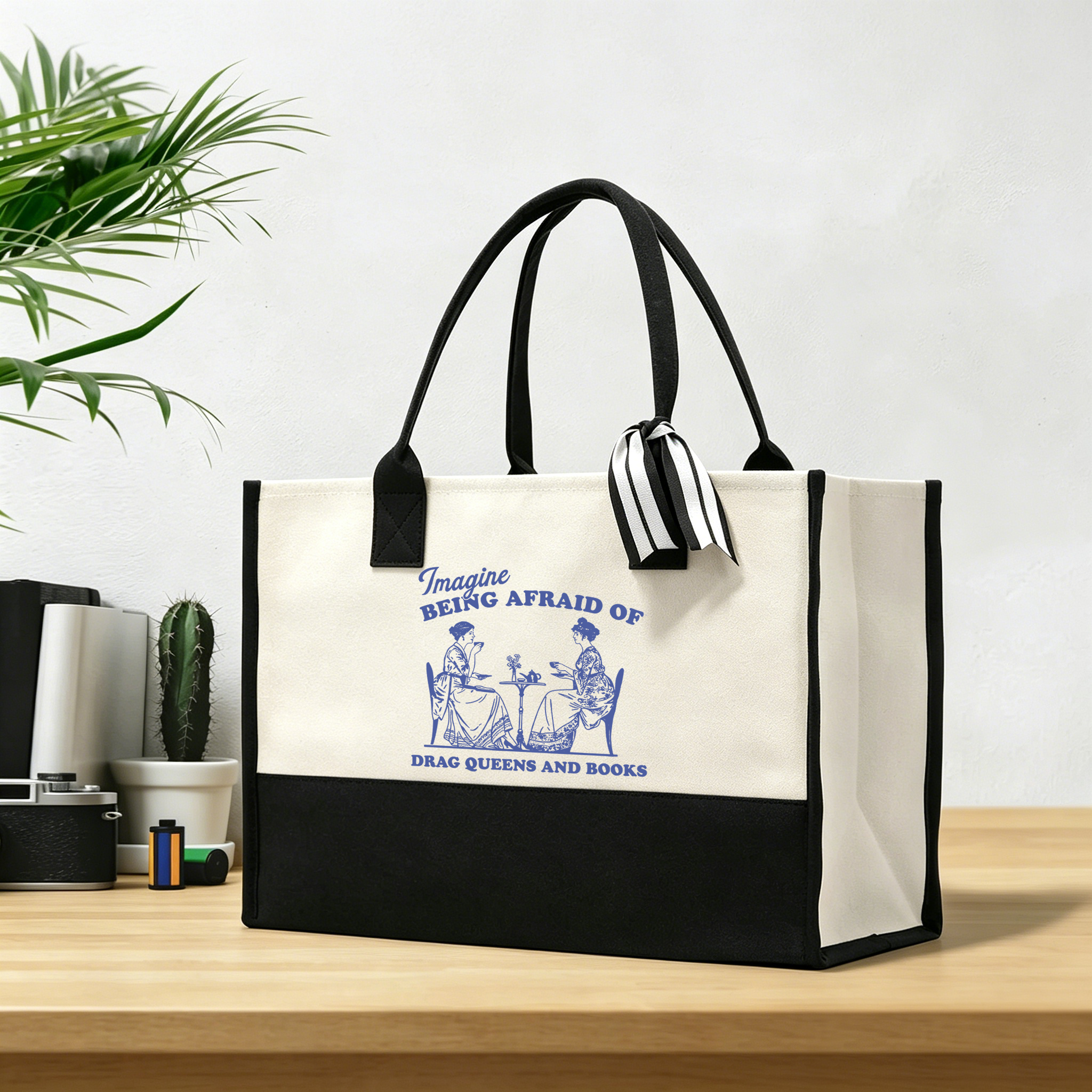 Pagewings Drag Queens15261 Large Tote Bag