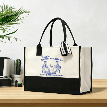 Pagewings Drag Queens15261 Large Tote Bag