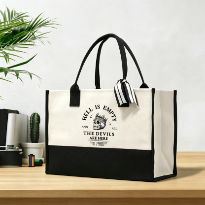 Pagewings Hell Is Empty And All The Devils Are Here12082 Large Tote Bag