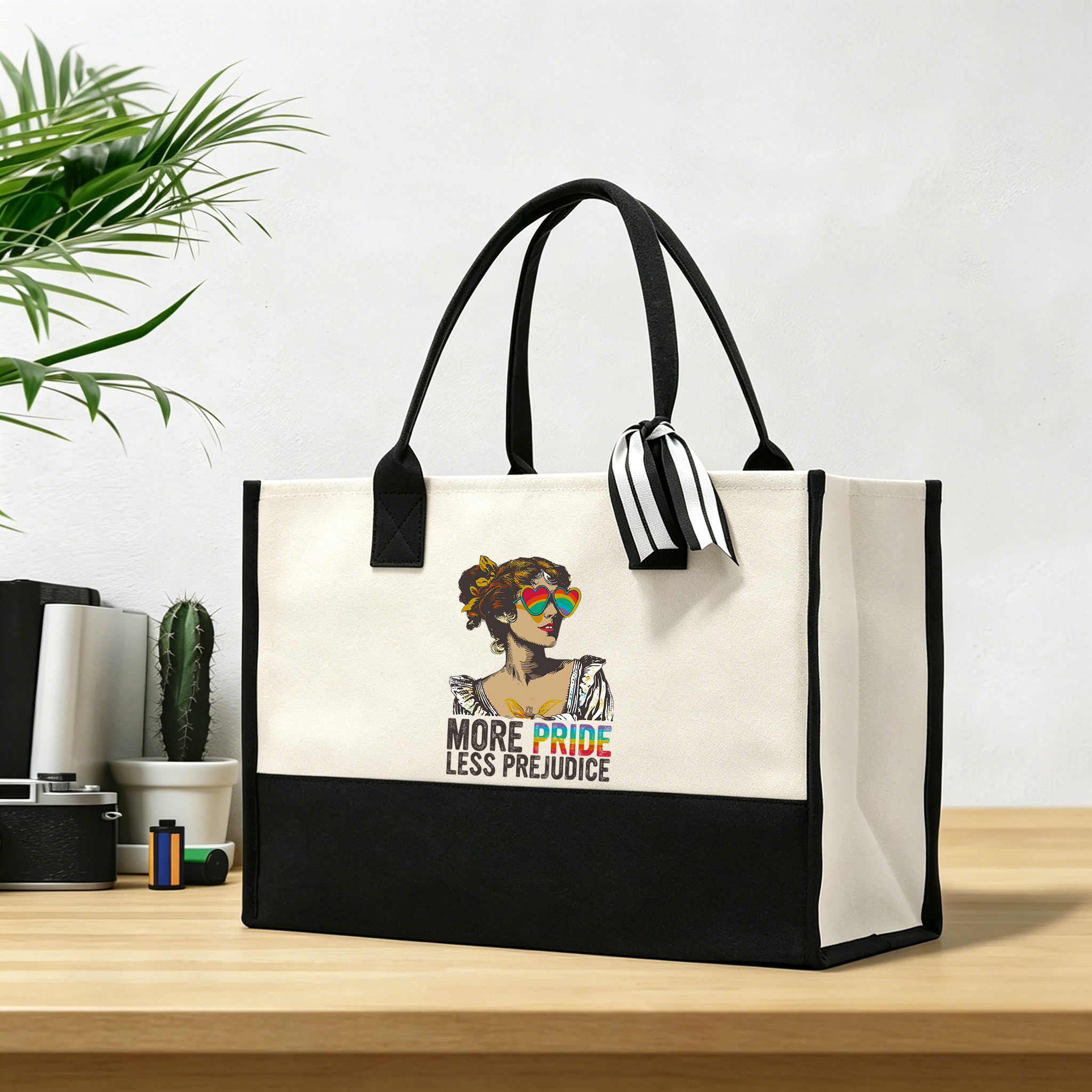 Pagewings More Pride Less Prejudice11676 Large Tote Bag