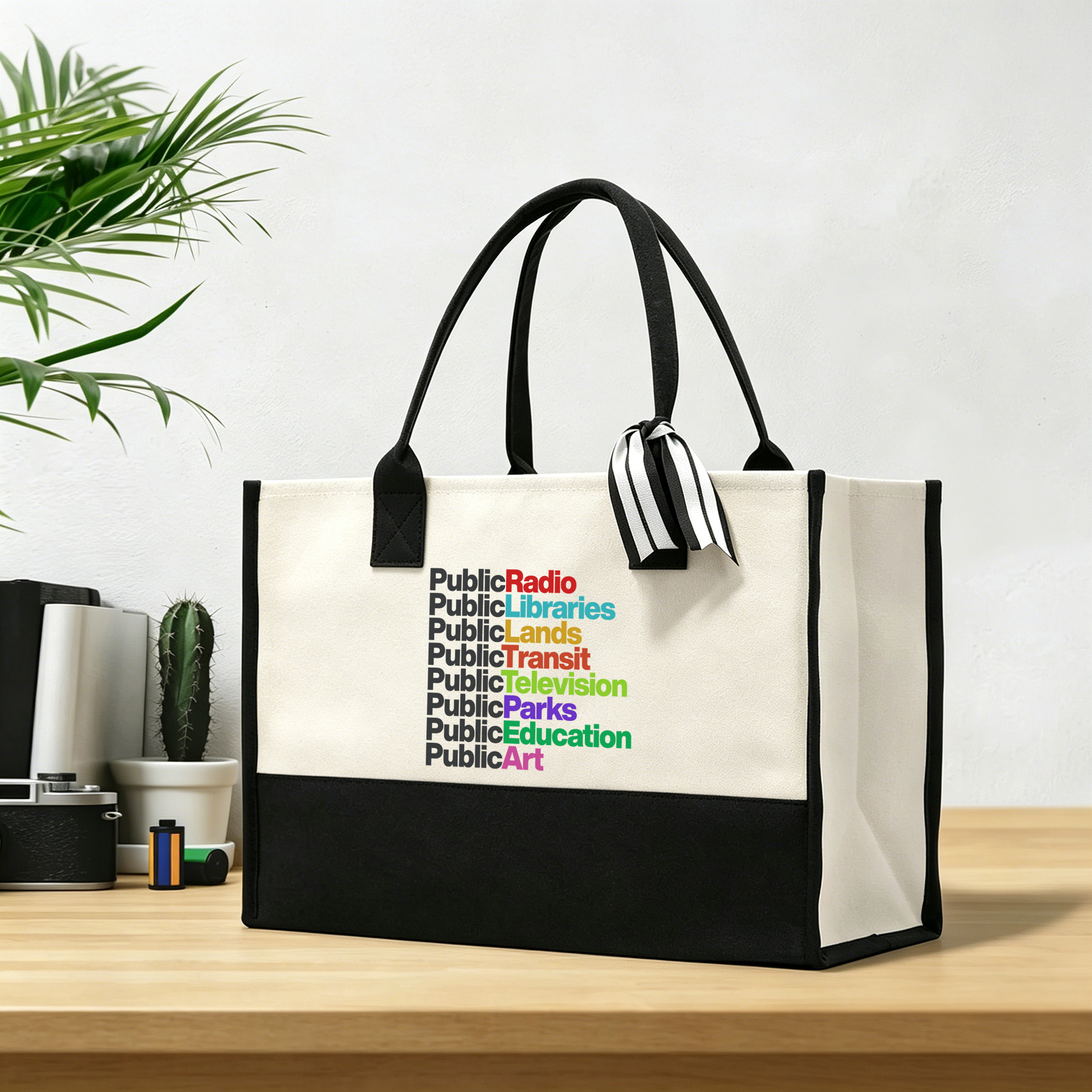 Pagewings Public Libraries15577 Large Tote Bag