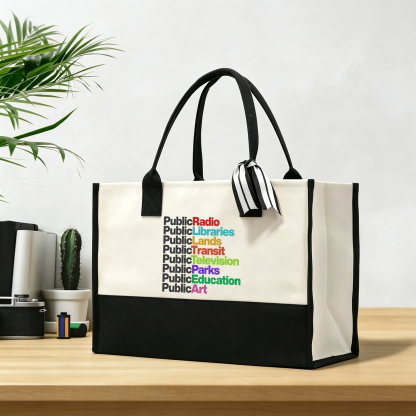 Pagewings Public Libraries15577 Large Tote Bag