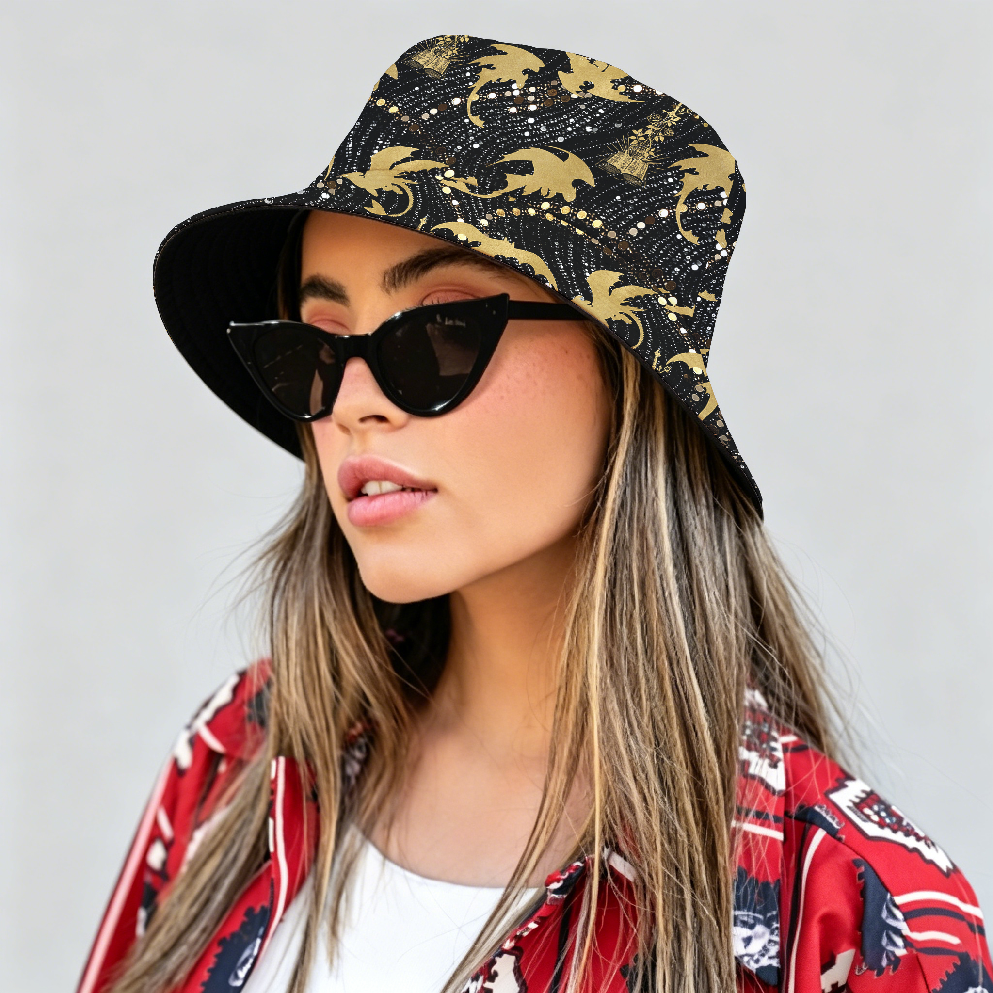 Pagewings Fantasy Book Lover2011H Bucket Hat