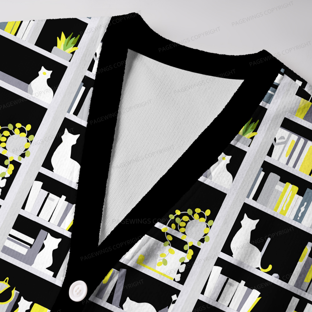 Pagewings I Have No Shelf Control  Unisex Ugly Cardigan Sweaters