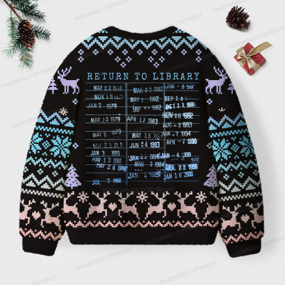 Pagewings Return To Library Unisex Ugly Knit Sweatshirt