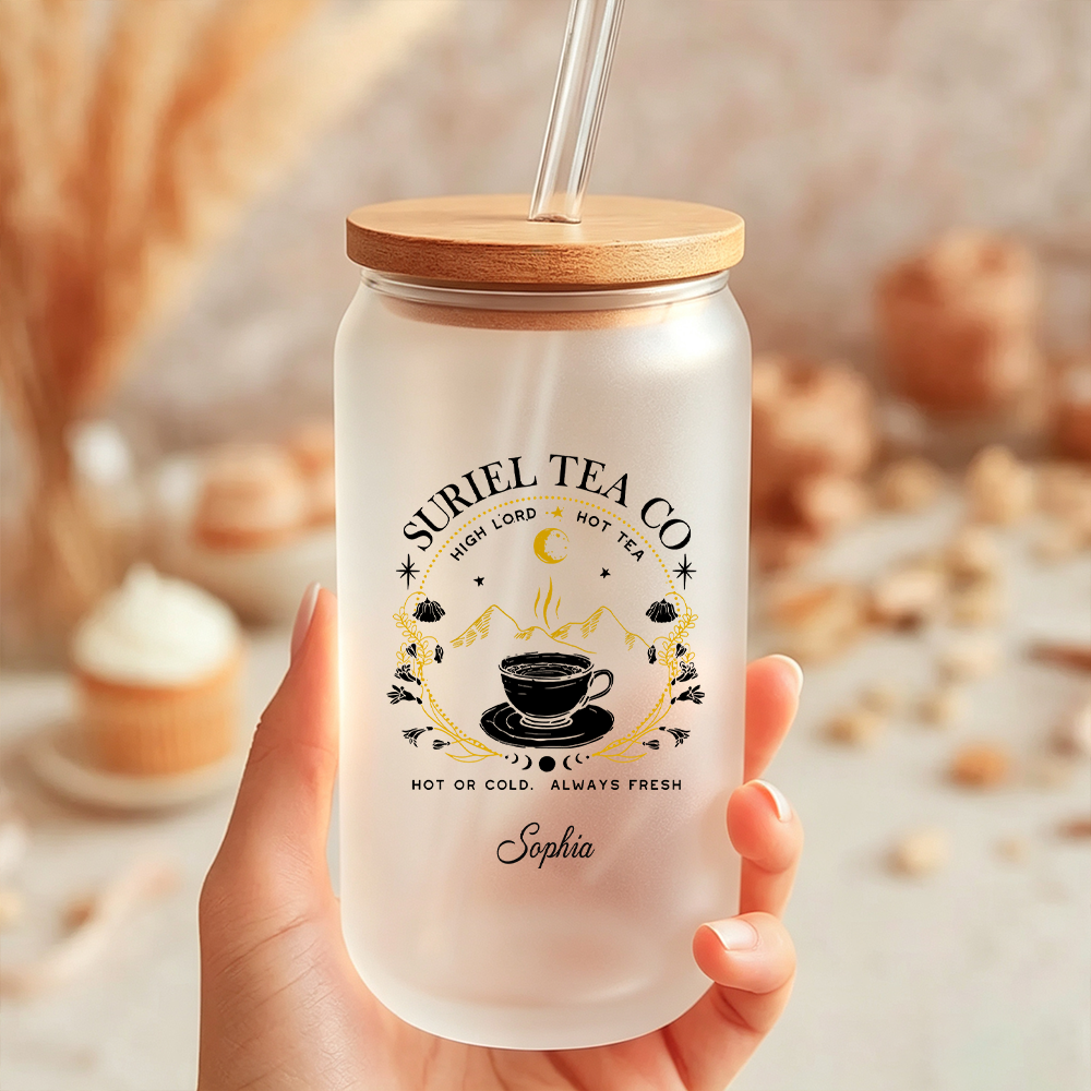 Pagewings Personalized Fantasy Bookish Glass Can Tumbler