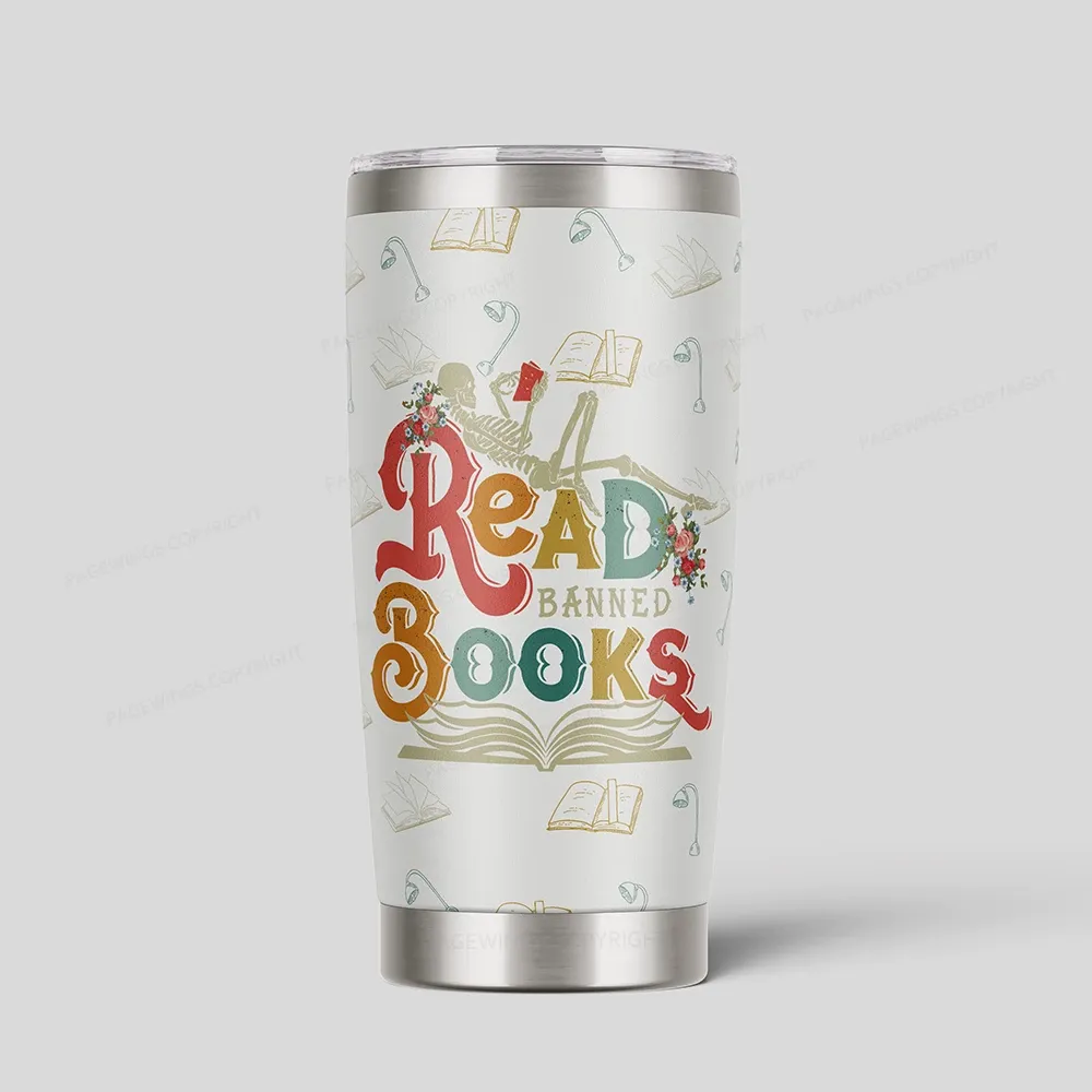 Pagewings Read Banned Books Tumbler