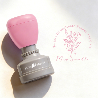Pagewings Personalized Society Of Obstinate Headstrong Girls Stamp