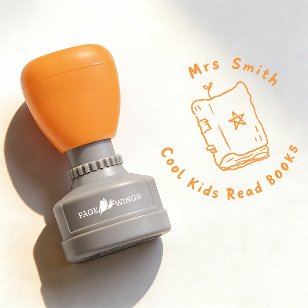 Pagewings Personalized Cool Kids Read Books Stamp