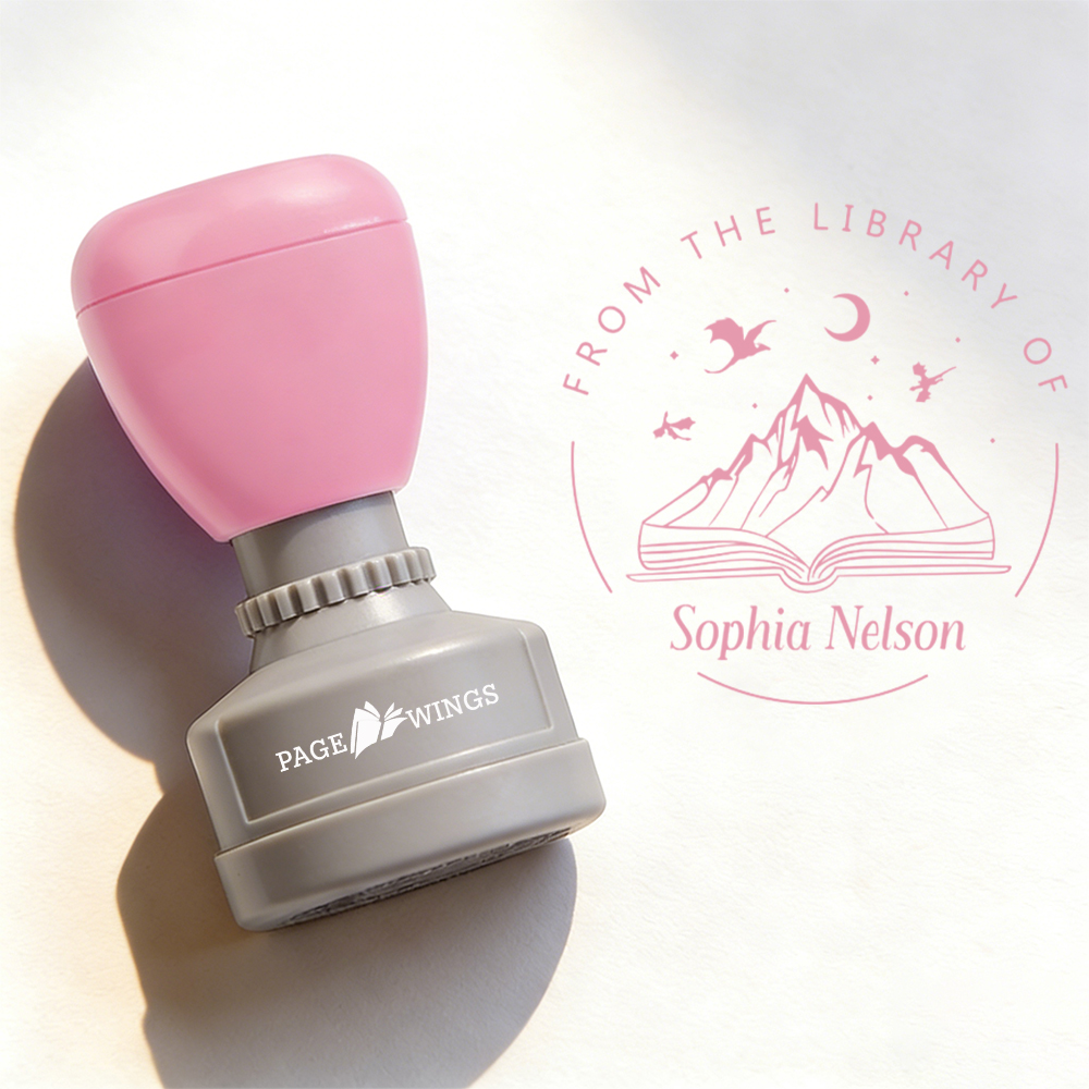 Pagewings Personalized Book Stamp