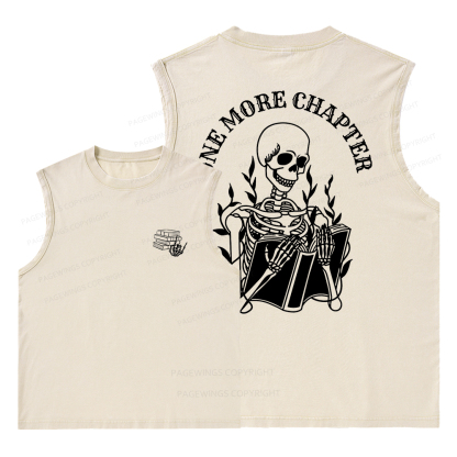 Pagewings One More Chapter Unisex Washed Tank Top