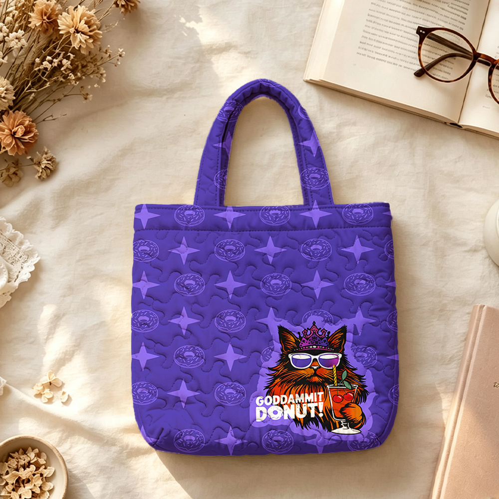 Pagewings Sci Fi Bookish Quilted Tote Bag