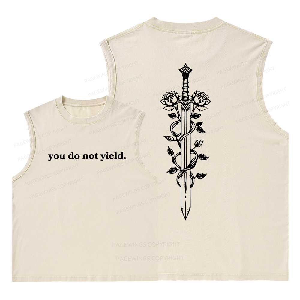 Pagewings Throne of Glass Merch Unisex Washed Tank Top