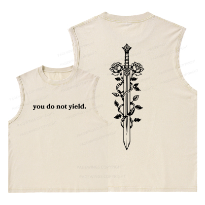 Pagewings Throne of Glass Merch Unisex Washed Tank Top