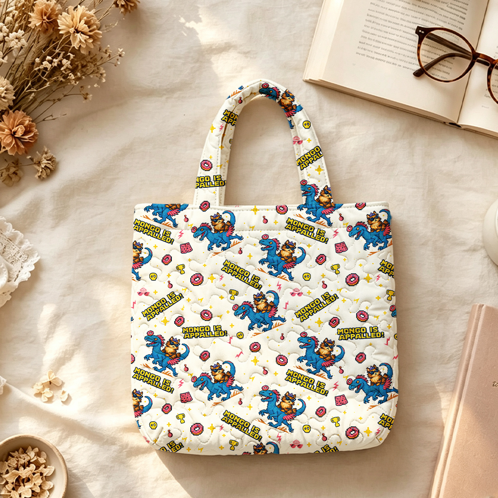 Pagewings Sci Fi Bookish Quilted Tote Bag