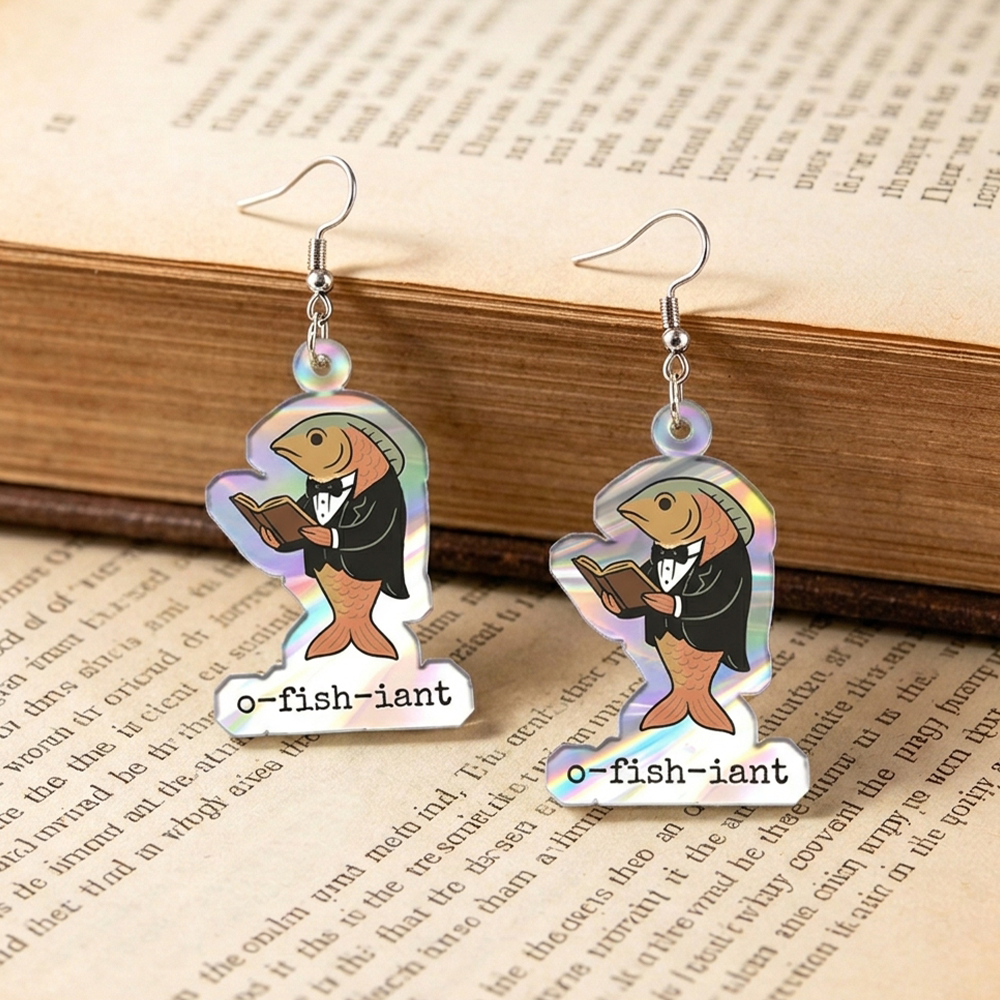 Pagewings O‑Fish‑Iant Earrings