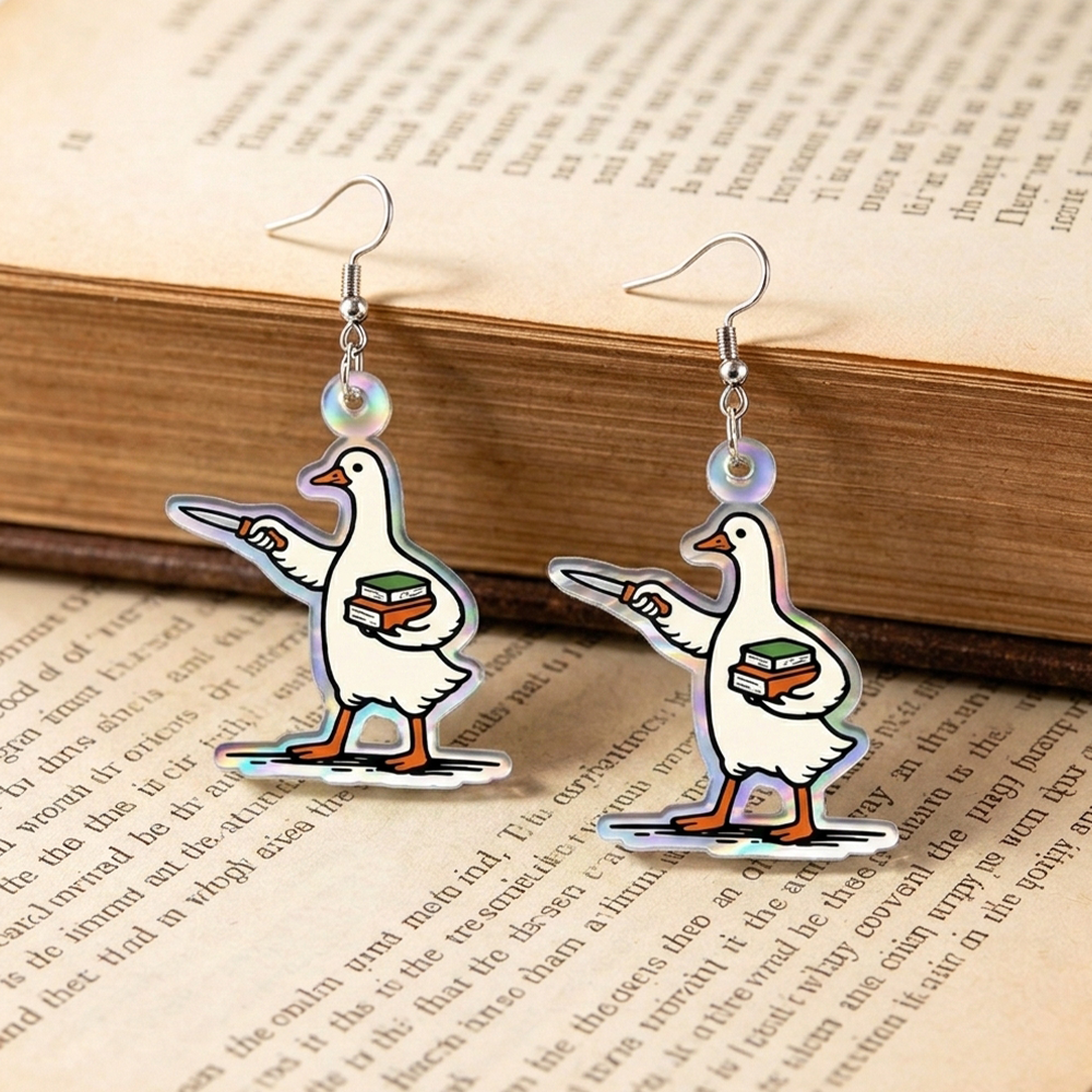 Pagewings Silly Goose Earrings