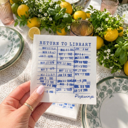 Pagewings Return To Library Paper Napkins 