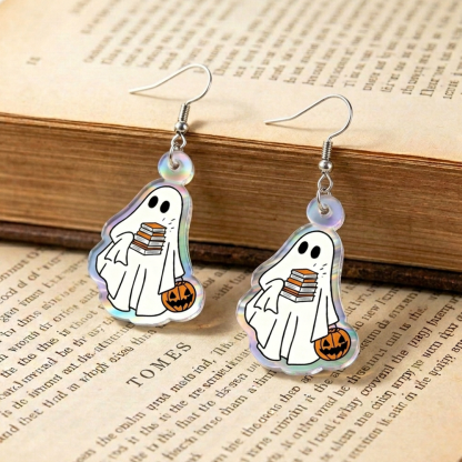 Pagewings Ghost Reading Earrings