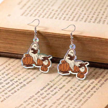 Pagewings Ghost Reading Earrings