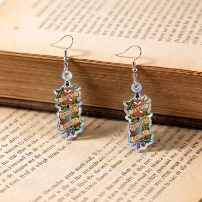 Pagewings Read Banned Books Earrings