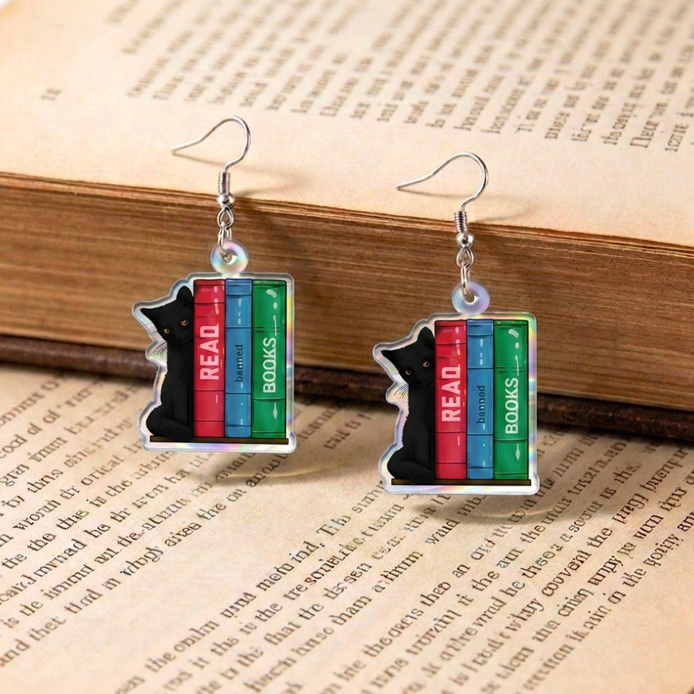 Pagewings Read Banned Books Earrings