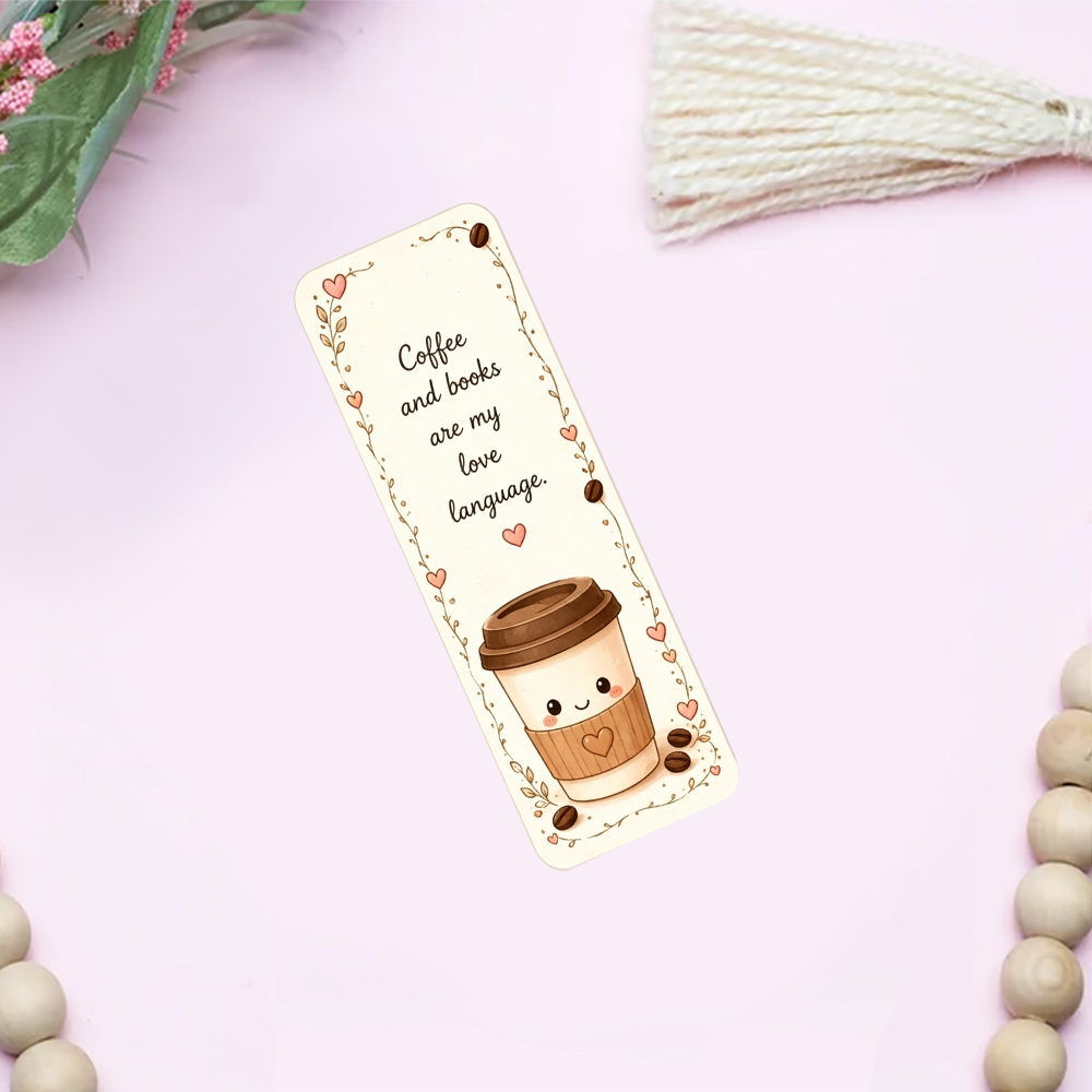 Pagewings Coffee And Books Are My Love Language Bookmark