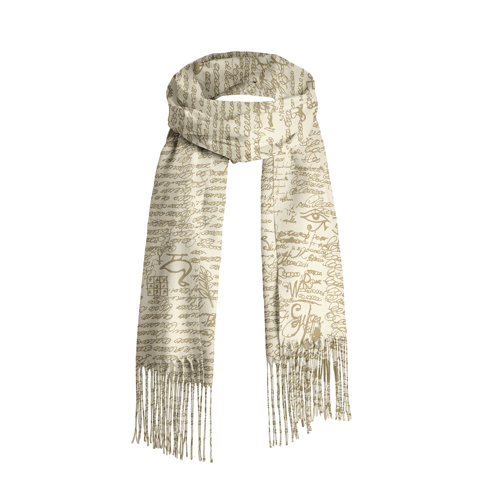 Pagewings Literature Long Fringe Scarf