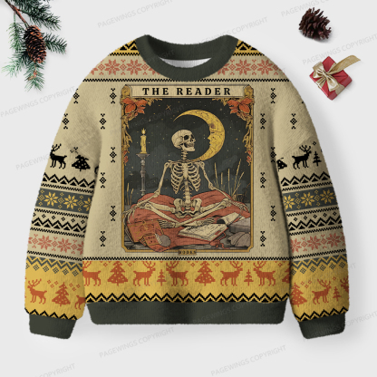 Pagewings The Reader Unisex Ugly Knit Sweatshirt