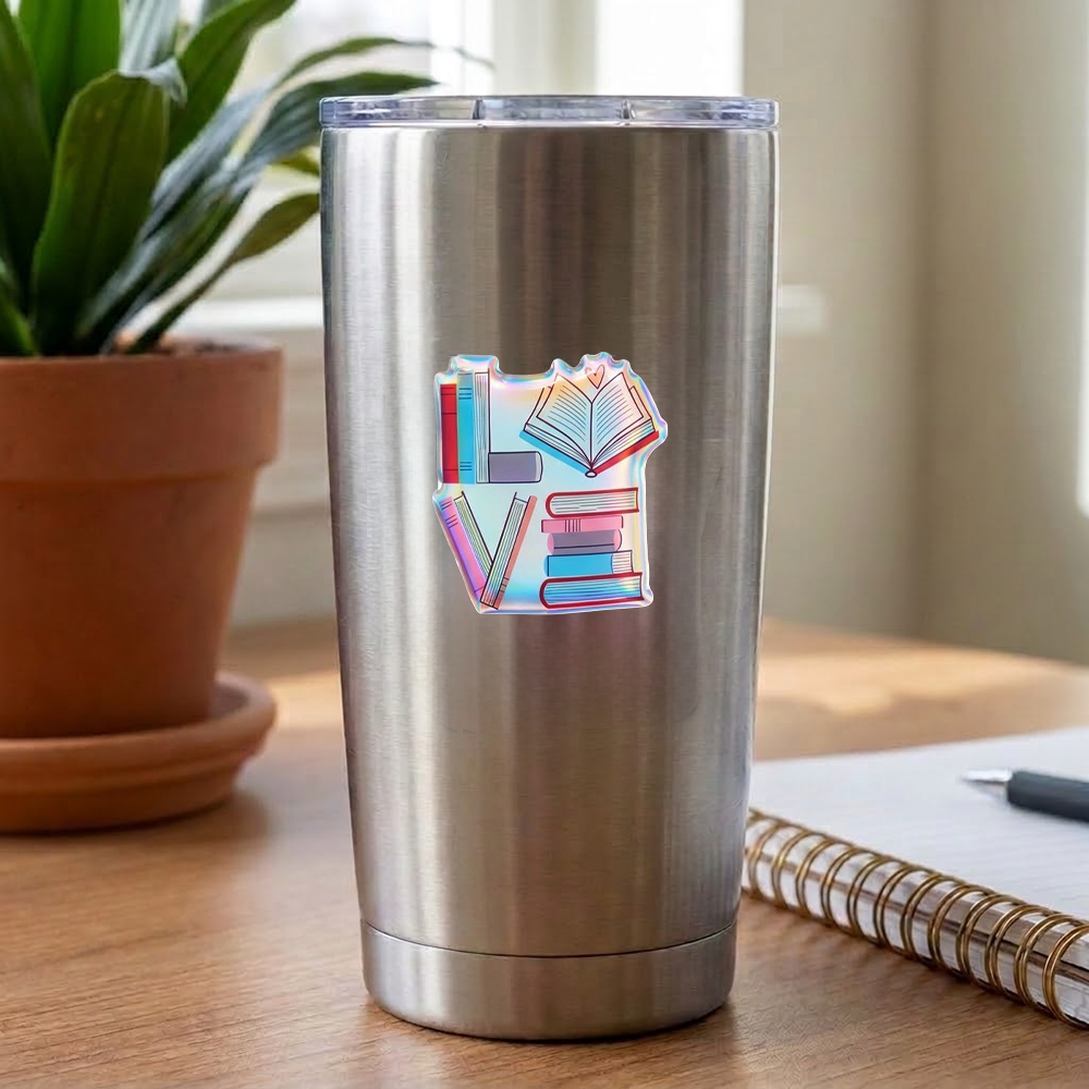 Pagewings Book Lovers Holographic Stickers