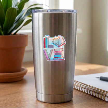 Pagewings Book Lovers Holographic Stickers