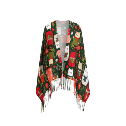Pagewings Christmas Reading Long Fringe Scarf 