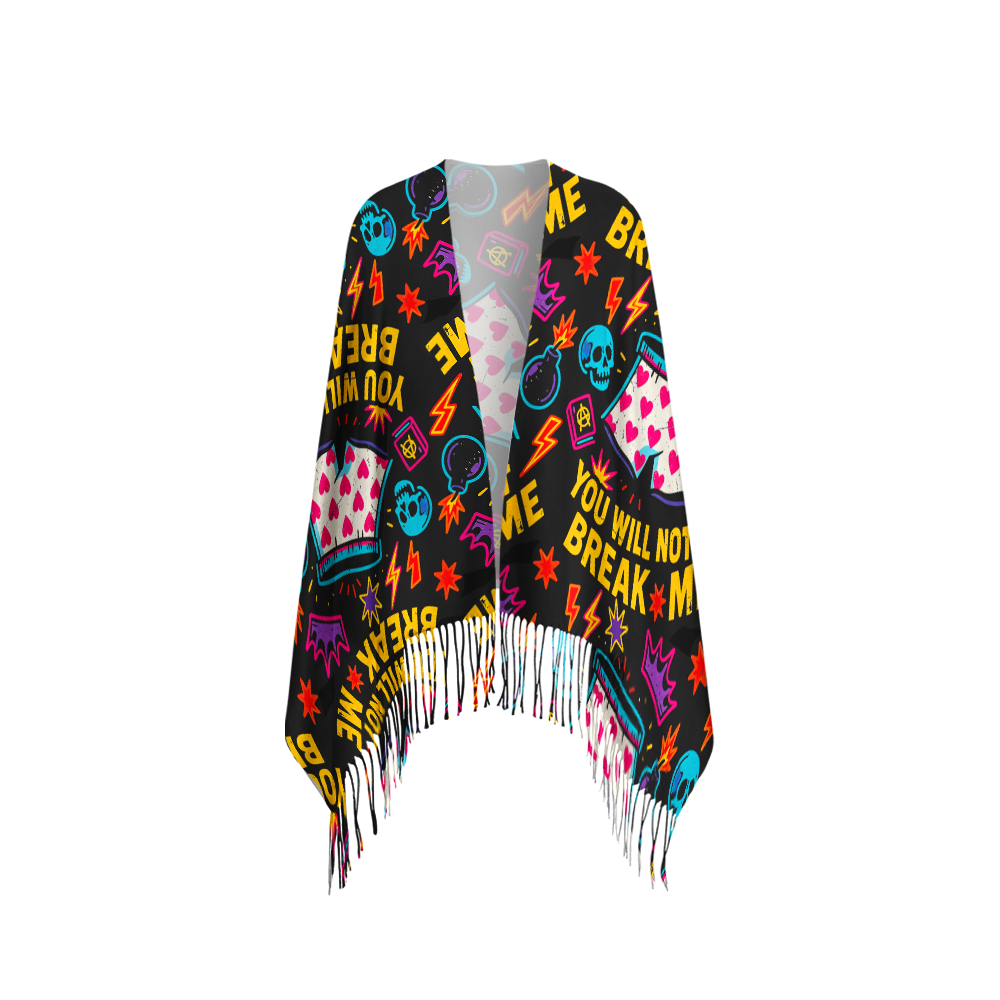 Pagewings Sci Fi Book Lover Long Fringe Scarf 