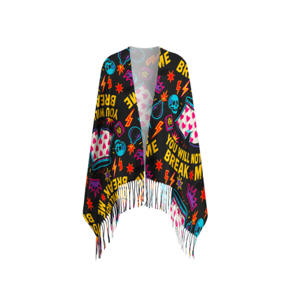 Pagewings Sci Fi Book Lover Long Fringe Scarf 