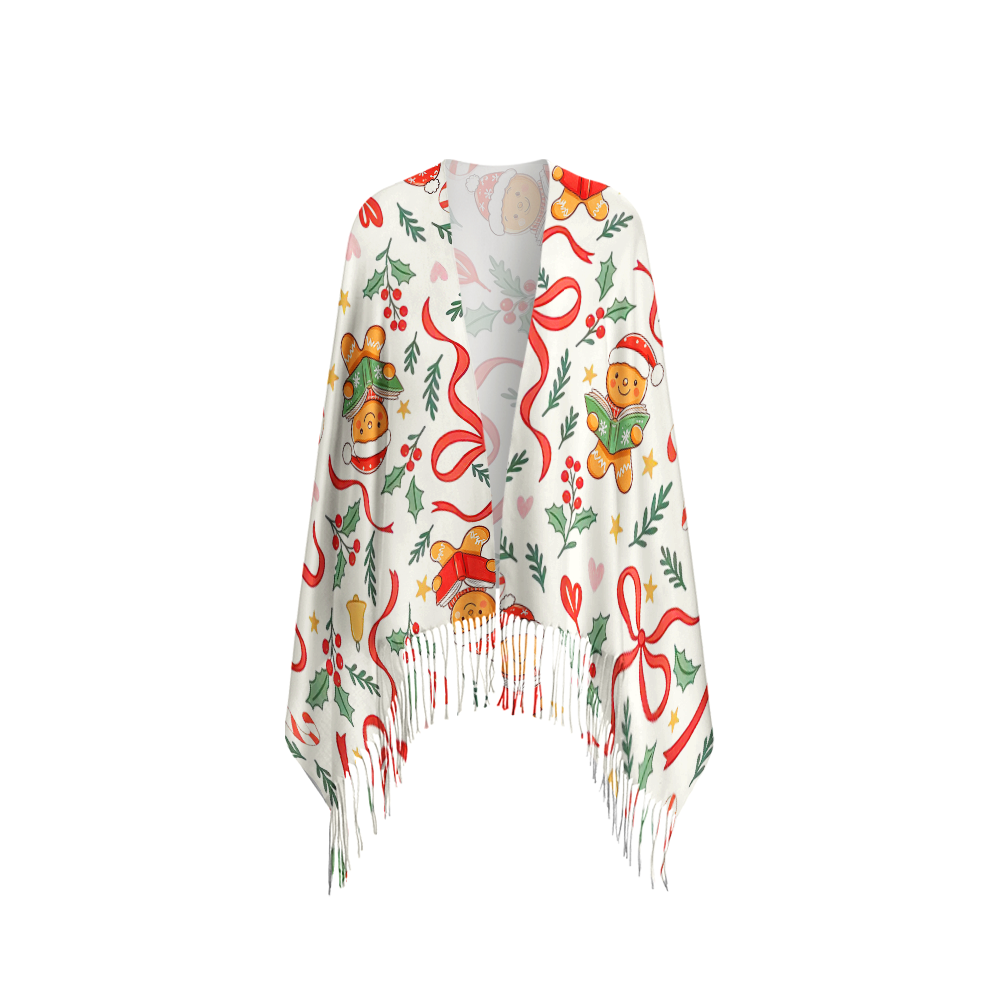 Pagewings Bookish Vibe Long Fringe Scarf 
