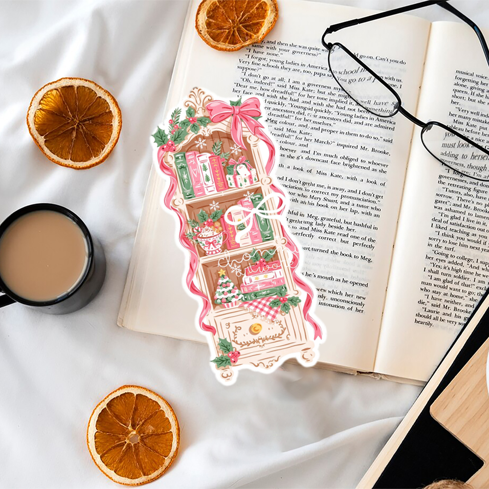 Pagewings Christmas Bookshelf  Bookmark