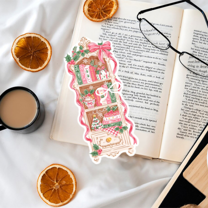 Pagewings Christmas Bookshelf  Bookmark