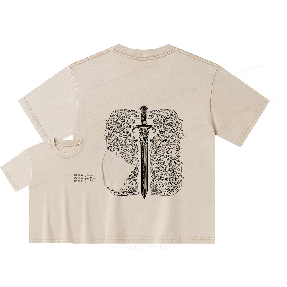 Pagewings You Do Not Yield Unisex Kids Washed T-shirt