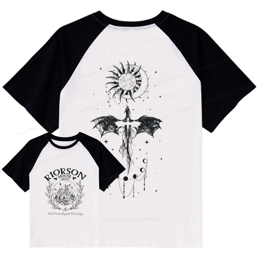 Pagewings  Fourth Wing Raglan T-shirt