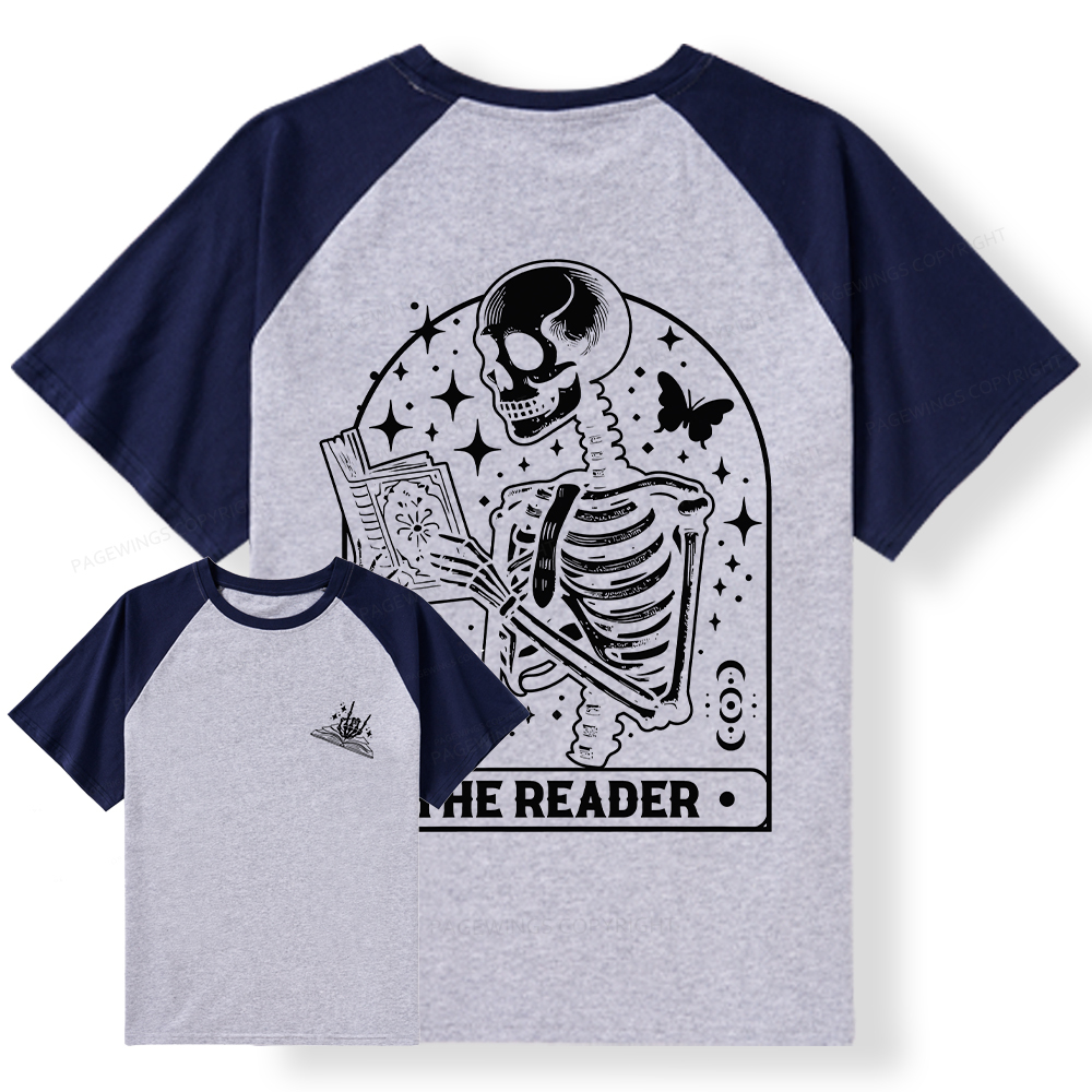 Pagewings The Reader Tarot Card Shirt Raglan T-shirt