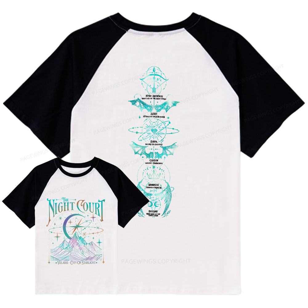 Pagewings The Night Court Raglan T-shirt