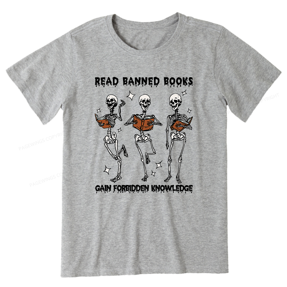 Pagewings Read Banned Books Gain Forbidden Knowledge Classic T-shirt