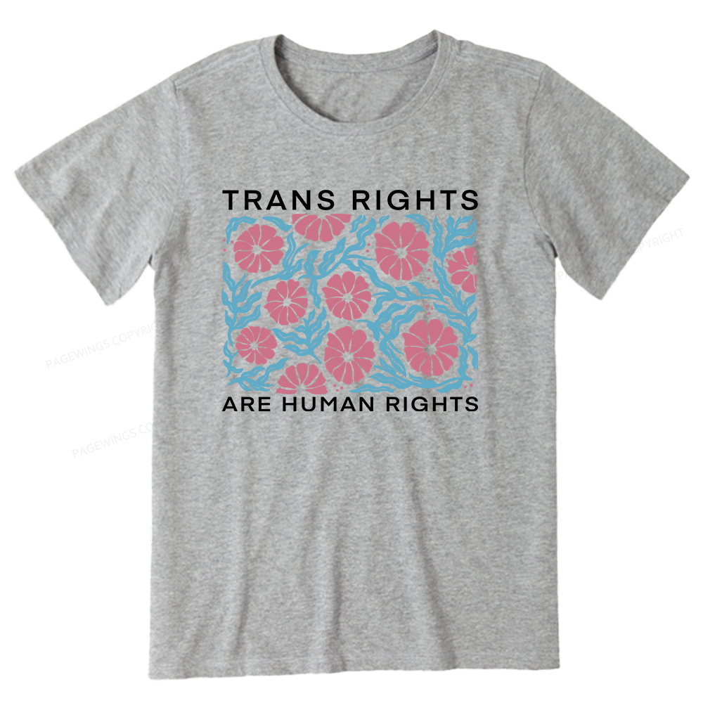Pagewings Trans Rights Are Human Rights Unisex Classic T-shirt