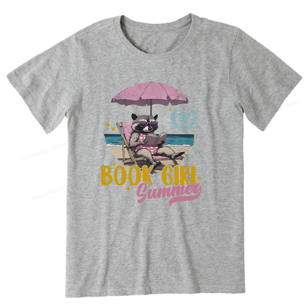 Pagewings Book Girl Summer Unisex Classic T-shirt