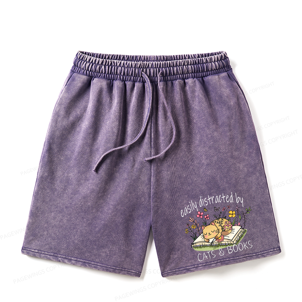 Pagewings SJM Book Club Christmas Unisex Washed Shorts