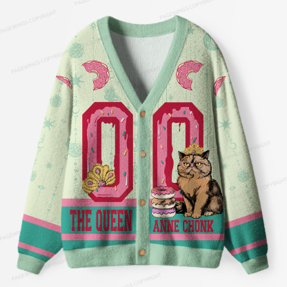 Pagewings The Queen Unisex Ugly Cardigan Sweaters