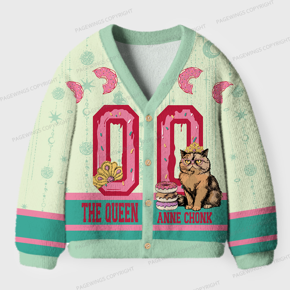 Pagewings The Queen Unisex Ugly Cardigan Sweaters