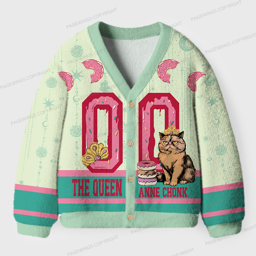 Pagewings The Queen Unisex Ugly Cardigan Sweaters