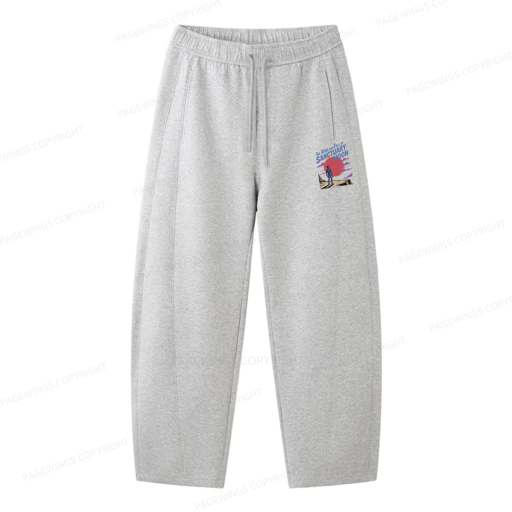 Pagewings The Rise And Fall Of Sanctuary Moon Unisex Barrel Sweatpants