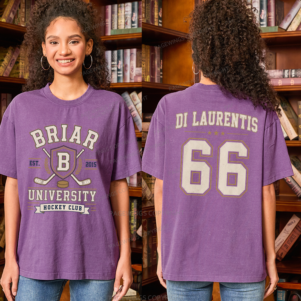 Pagewings Hockey Romance Unisex Washed T-shirt